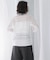 sara mallika　COTTON BORDER LACE TOP