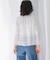 sara mallika　COTTON BORDER GATHER LACE TOP