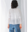 sara mallika　COTTON BORDER GATHER LACE TOP