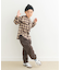 『親子リンク』バンドカラーチェックシャツ(KIDS)