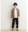 『親子リンク』バンドカラーチェックシャツ(KIDS)