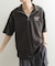 『WEB限定』Mark Gonzales　スタンドハーフZIPドローコードTシャツ