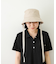 リボン付ポリツイルバケットハット