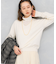 アンチピリングVネックシームレスニット