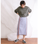 カラーパイピングスカート