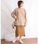 カラーパイピングスカート