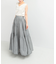 MARILYN MOON　sheer cotton gather skirt