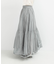 MARILYN MOON　sheer cotton gather skirt