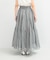 MARILYN MOON　sheer cotton gather skirt