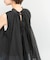 MARILYN MOON　sheer cotton gather blouse