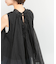 MARILYN MOON　sheer cotton gather blouse