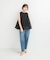 MARILYN MOON　sheer cotton gather blouse