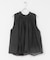 MARILYN MOON　sheer cotton gather blouse