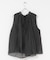 MARILYN MOON　sheer cotton gather blouse