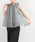 MARILYN MOON　sheer cotton gather blouse