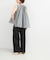 MARILYN MOON　sheer cotton gather blouse