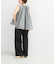 MARILYN MOON　sheer cotton gather blouse
