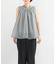 MARILYN MOON　sheer cotton gather blouse