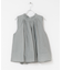 MARILYN MOON　sheer cotton gather blouse