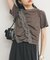 シャーリングフリルTEE
