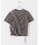 シャーリングフリルTEE
