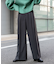 『TALLサイズ／WEB限定』ウールライクダブルタックワイドパンツ