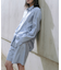 new basic　インドスビンコットンストライプハーフパンツ