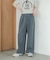 『3サイズ展開』『イージーケア』タックギャザーストレートパンツ