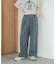 『3サイズ展開』『イージーケア』タックギャザーストレートパンツ