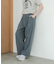 『3サイズ展開』『イージーケア』タックギャザーストレートパンツ