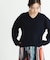 HAMILTON WOOL 畦Vネックニット