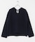 HAMILTON WOOL 畦Vネックニット