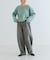 HAMILTON WOOL 畦Vネックニット