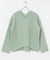 HAMILTON WOOL 畦Vネックニット