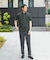 『吸水速乾』LIFE STYLE TAILOR　カッタウェイ半袖プルオーバー