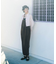 バックギャザークロップドシャツ