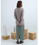 リブハイネックカシュクールトップ