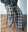 オンブレーチェックカーゴパンツ