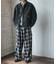 オンブレーチェックカーゴパンツ