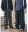 オンブレーチェックカーゴパンツ