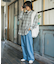 カーブデニムパンツ
