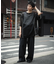 カーブデニムパンツ