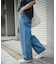 ストレートデニムパンツ
