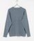 new basic COTTON CASHMERE WIDE RIB CREW NECK KNIT