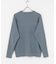 new basic COTTON CASHMERE WIDE RIB CREW NECK KNIT