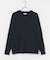 new basic COTTON CASHMERE WIDE RIB CREW NECK KNIT