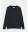 new basic COTTON CASHMERE WIDE RIB CREW NECK KNIT