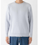 new basic COTTON CASHMERE WIDE RIB CREW NECK KNIT