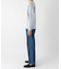 new basic COTTON CASHMERE WIDE RIB CREW NECK KNIT