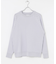 new basic COTTON CASHMERE WIDE RIB CREW NECK KNIT